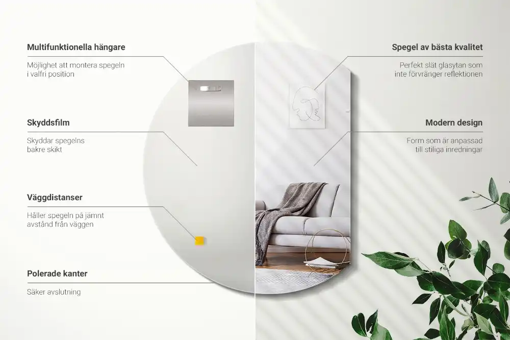 Half moon mirror original addition