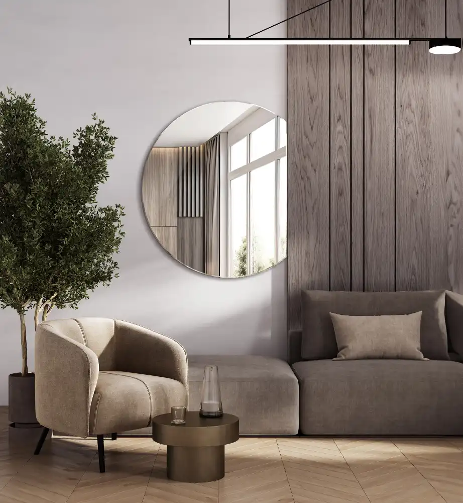 Half moon mirror original addition