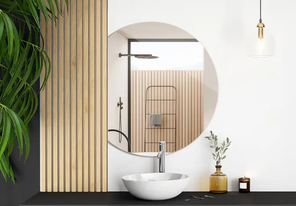 Half moon mirror original addition