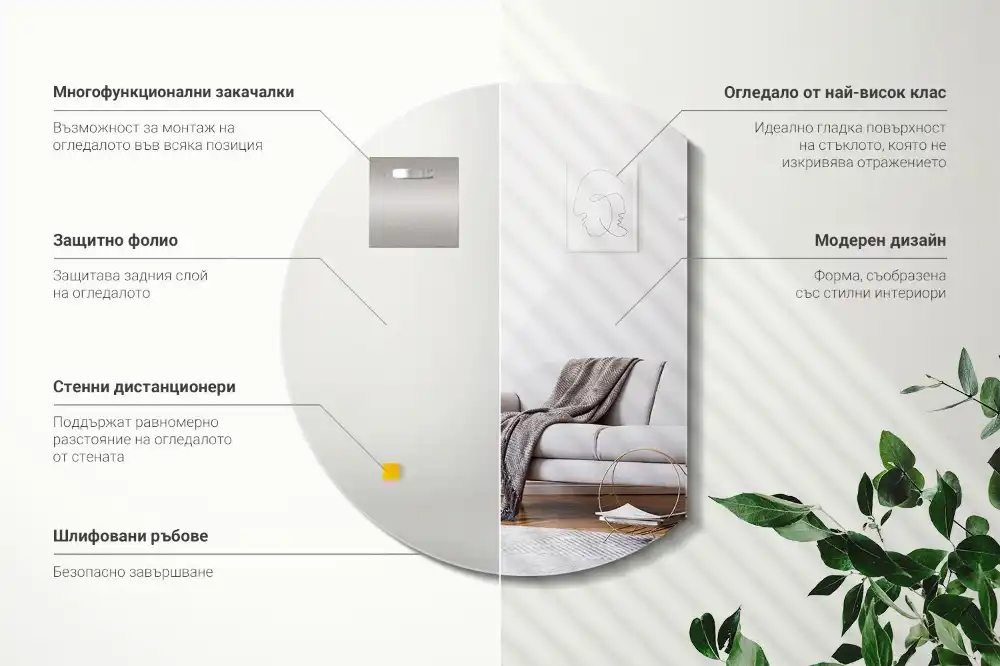 Half moon mirror original addition