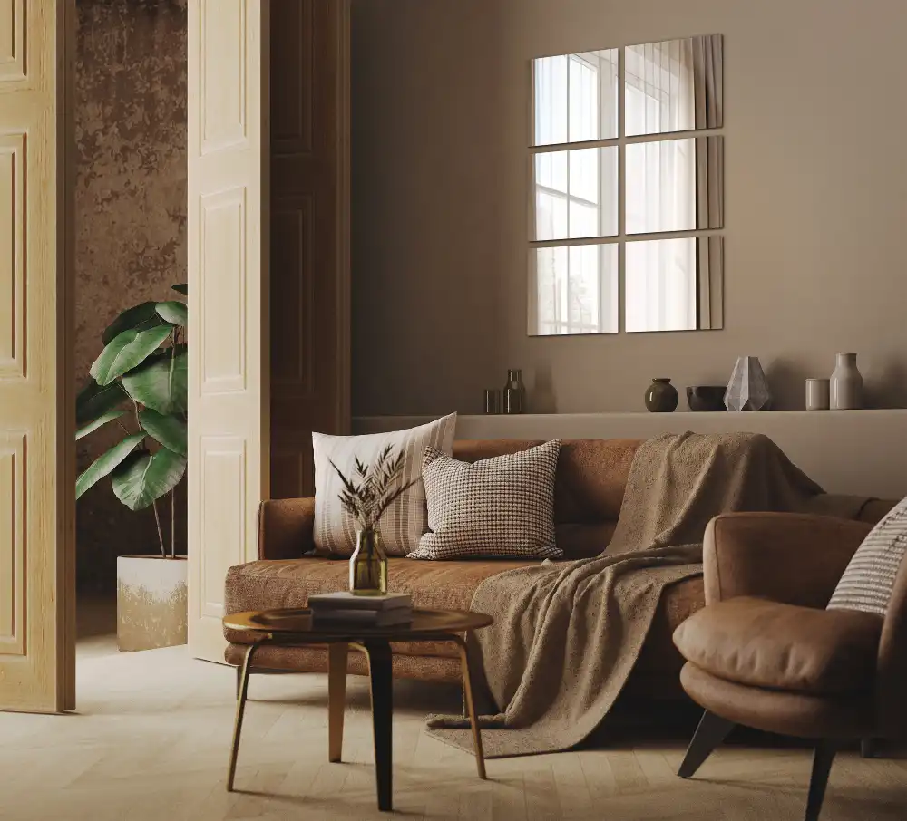 Mirror tiles for wall square decorative