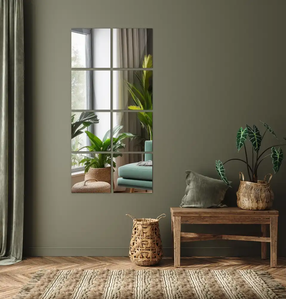 Mirror tiles for wall square decorative