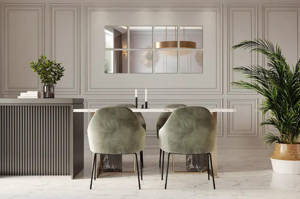 Mirror tiles for wall square decorative