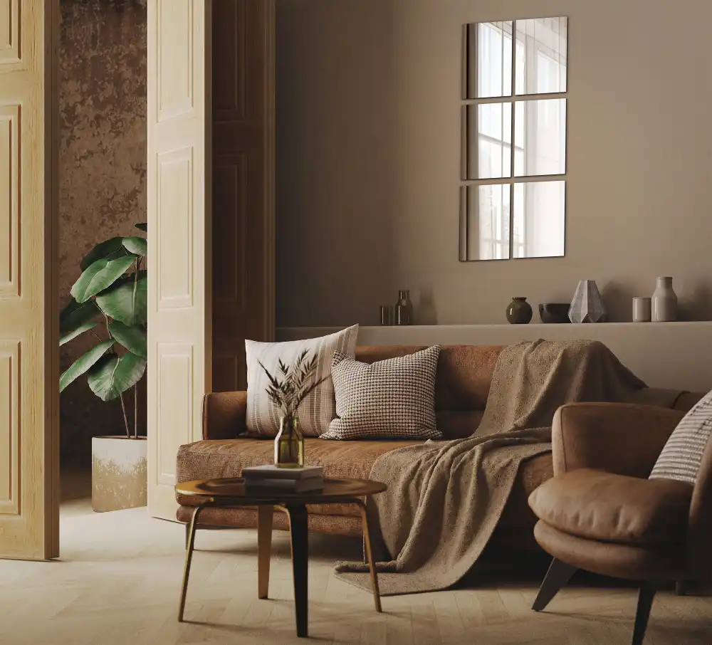 Rectangle mirror tiles self-adhesive