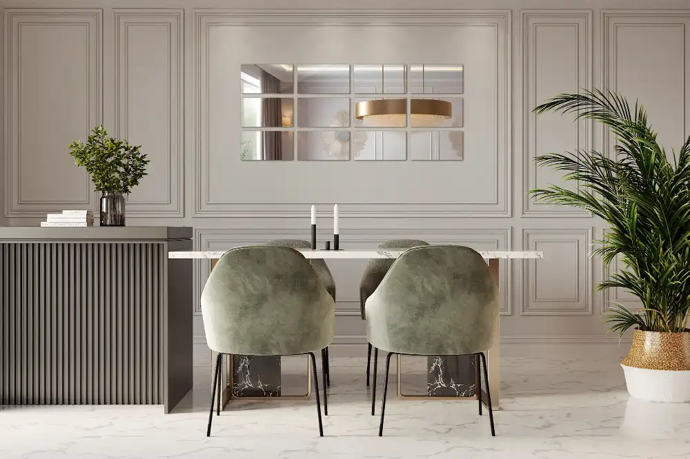 Rectangle mirror tiles self-adhesive