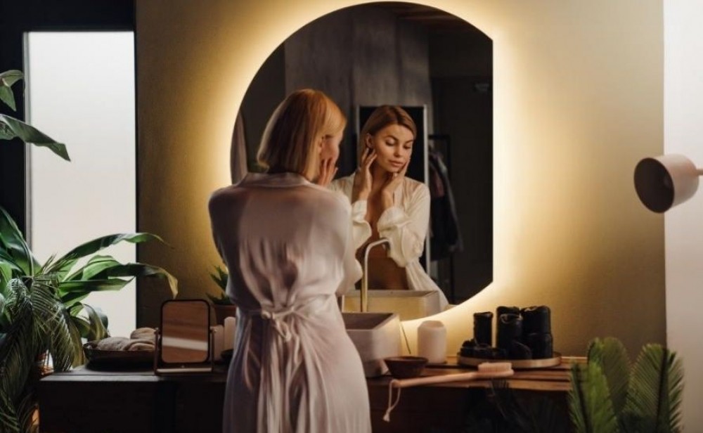 bathroom mirror